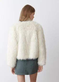 Mujer Brownie Spain Abrigos Y Chaquetas-Abrigo Corto Efecto Pelo