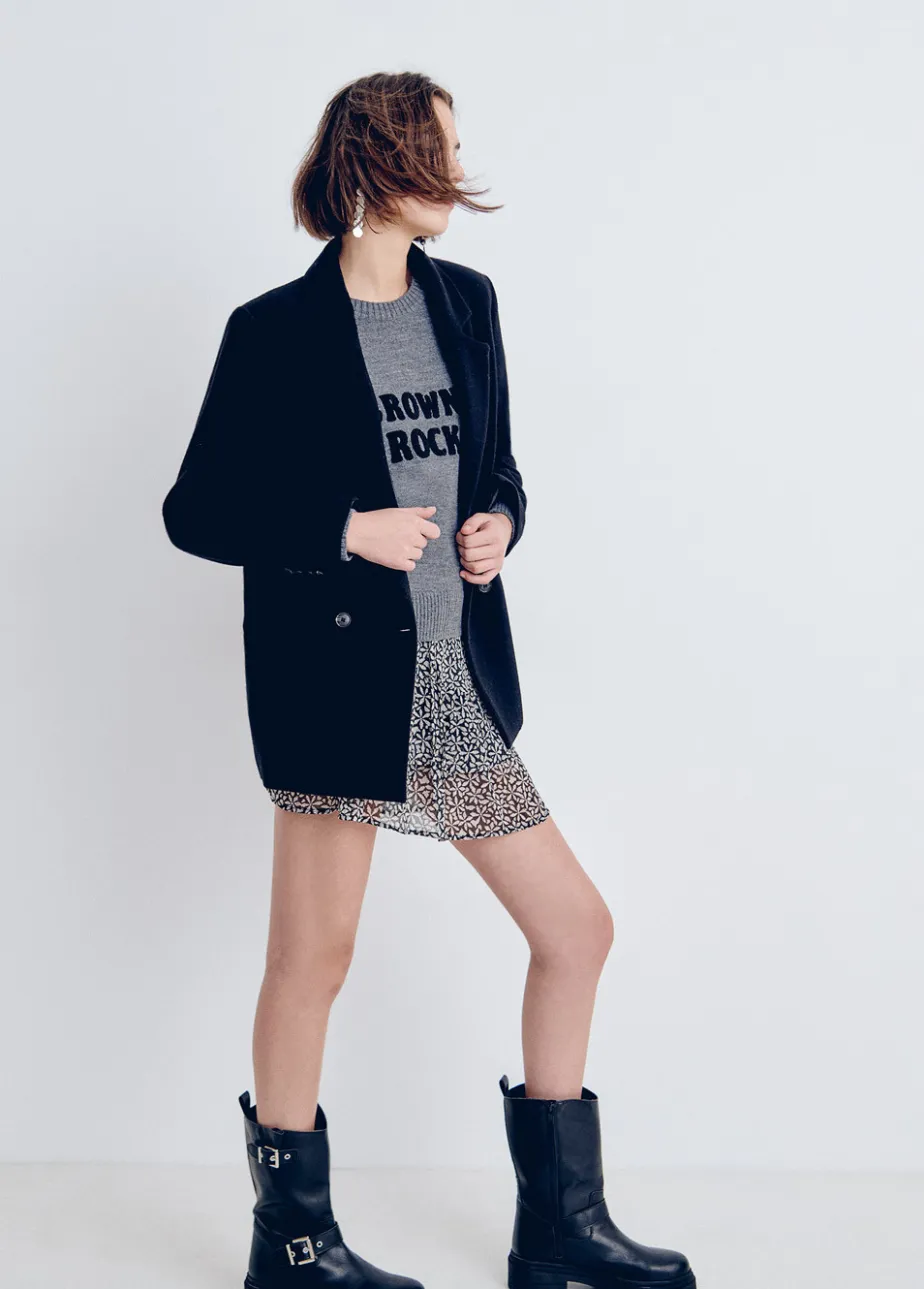 Mujer Brownie Spain Abrigos Y Chaquetas-Abrigo Tipo Americana Pano