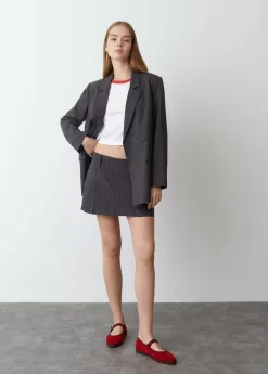 Mujer Brownie Spain Abrigos Y Chaquetas-Americana Cruzada Raya Diplomatica