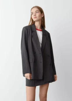 Mujer Brownie Spain Abrigos Y Chaquetas-Americana Cruzada Raya Diplomatica
