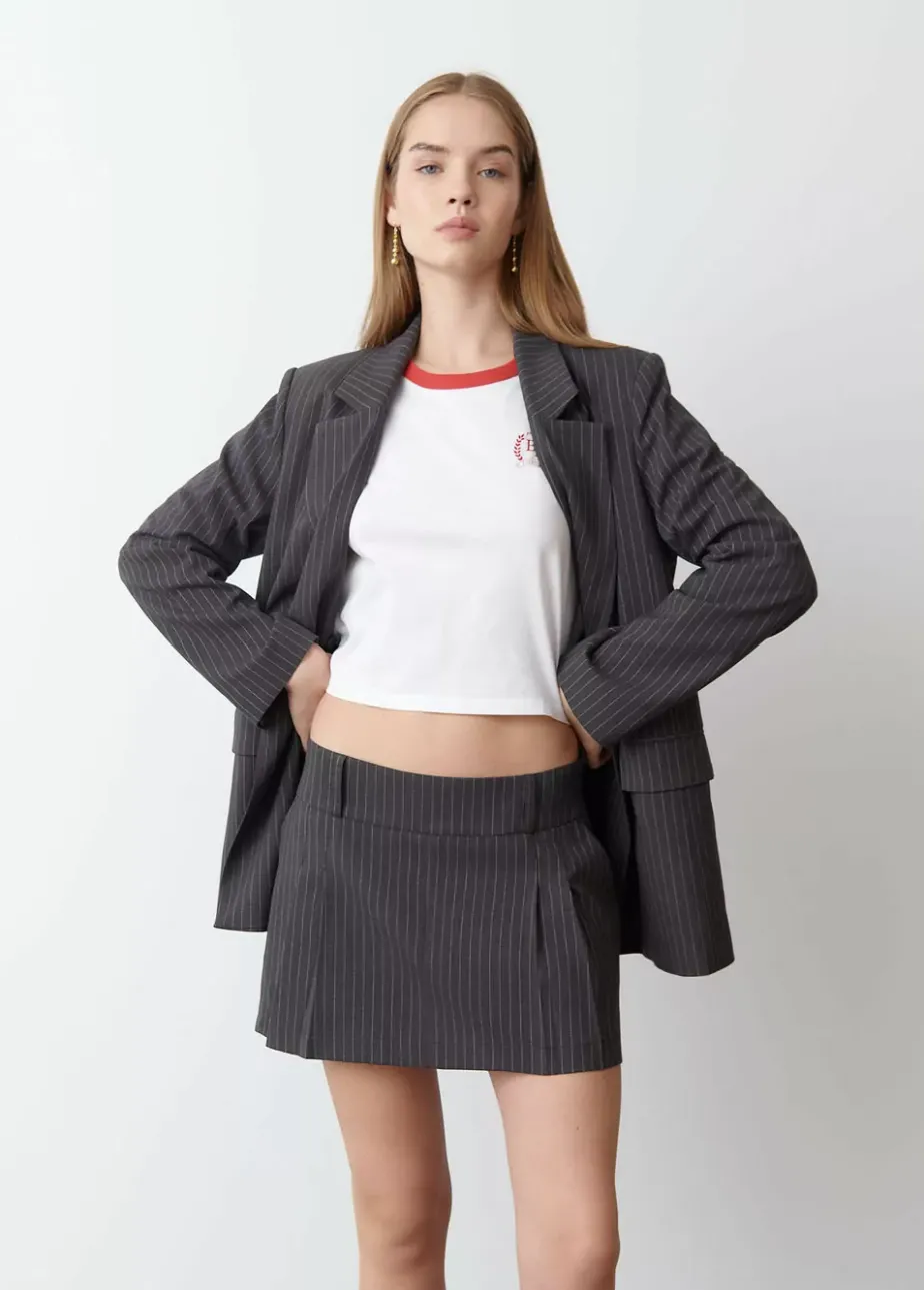 Mujer Brownie Spain Abrigos Y Chaquetas-Americana Cruzada Raya Diplomatica