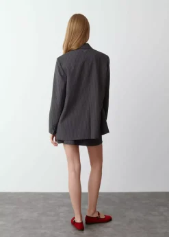 Mujer Brownie Spain Abrigos Y Chaquetas-Americana Cruzada Raya Diplomatica