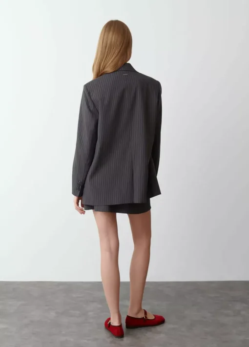 Mujer Brownie Spain Abrigos Y Chaquetas-Americana Cruzada Raya Diplomatica
