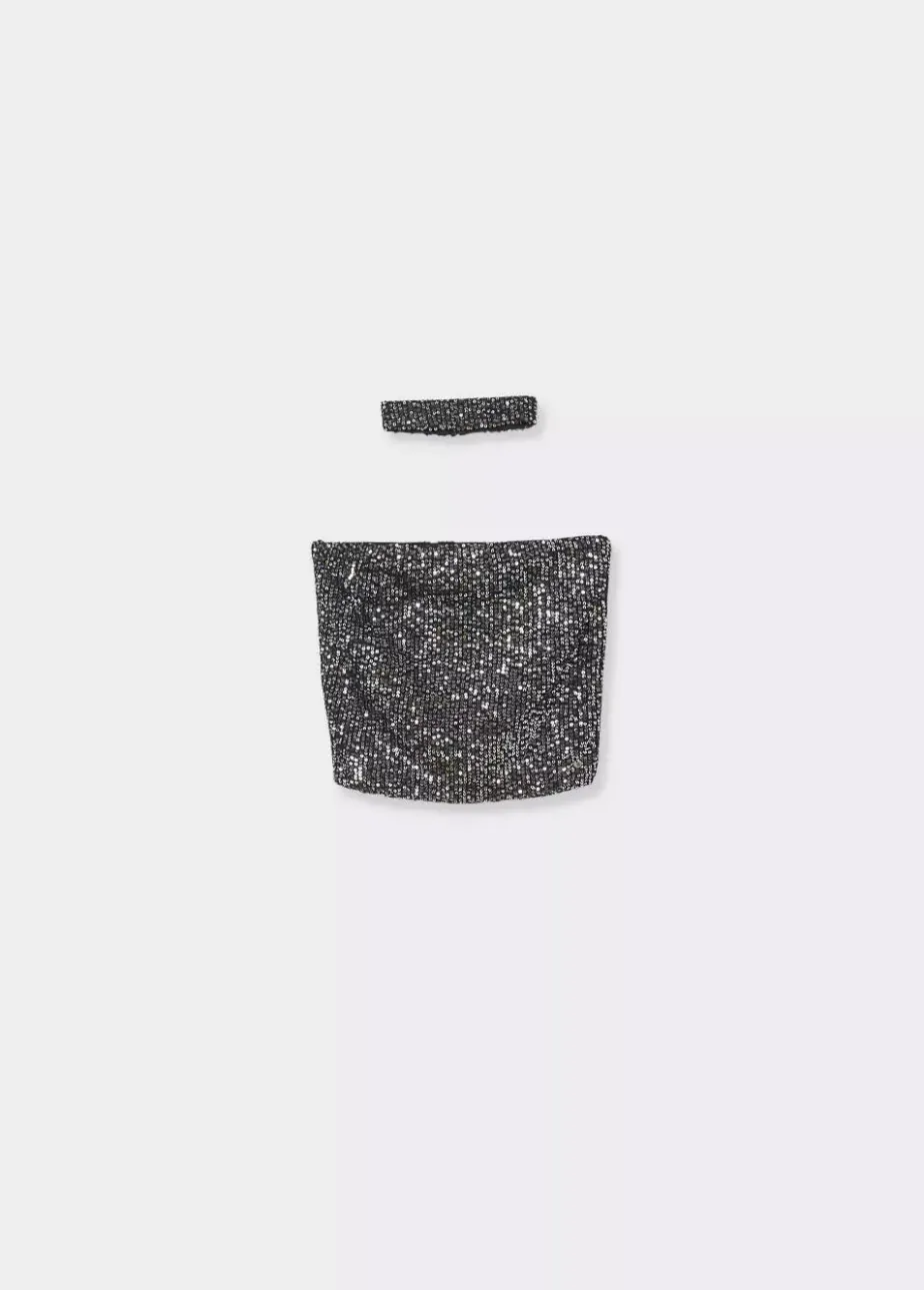 Mujer Brownie Spain Tops-Bandeau Lentejuelas