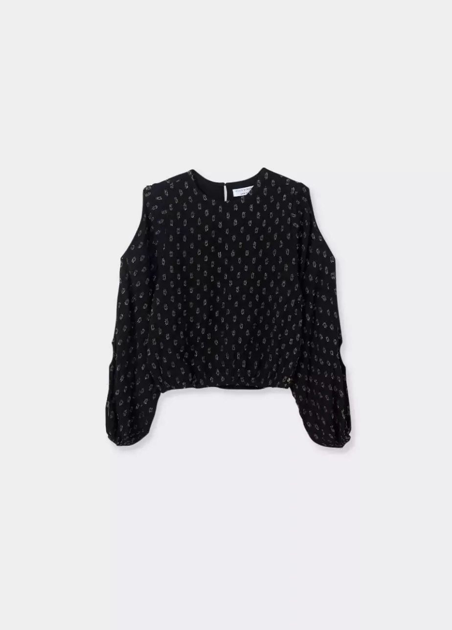 Mujer Brownie Spain Camisas Y Blusas-Blusa Aberturas Dobby