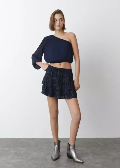 Mujer Brownie Spain Camisas Y Blusas-Blusa Asimetrica Choker