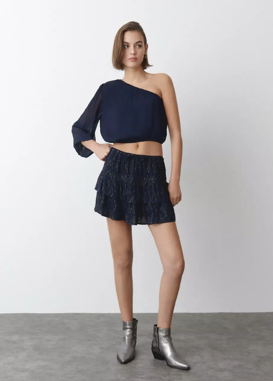 Mujer Brownie Spain Camisas Y Blusas-Blusa Asimetrica Choker