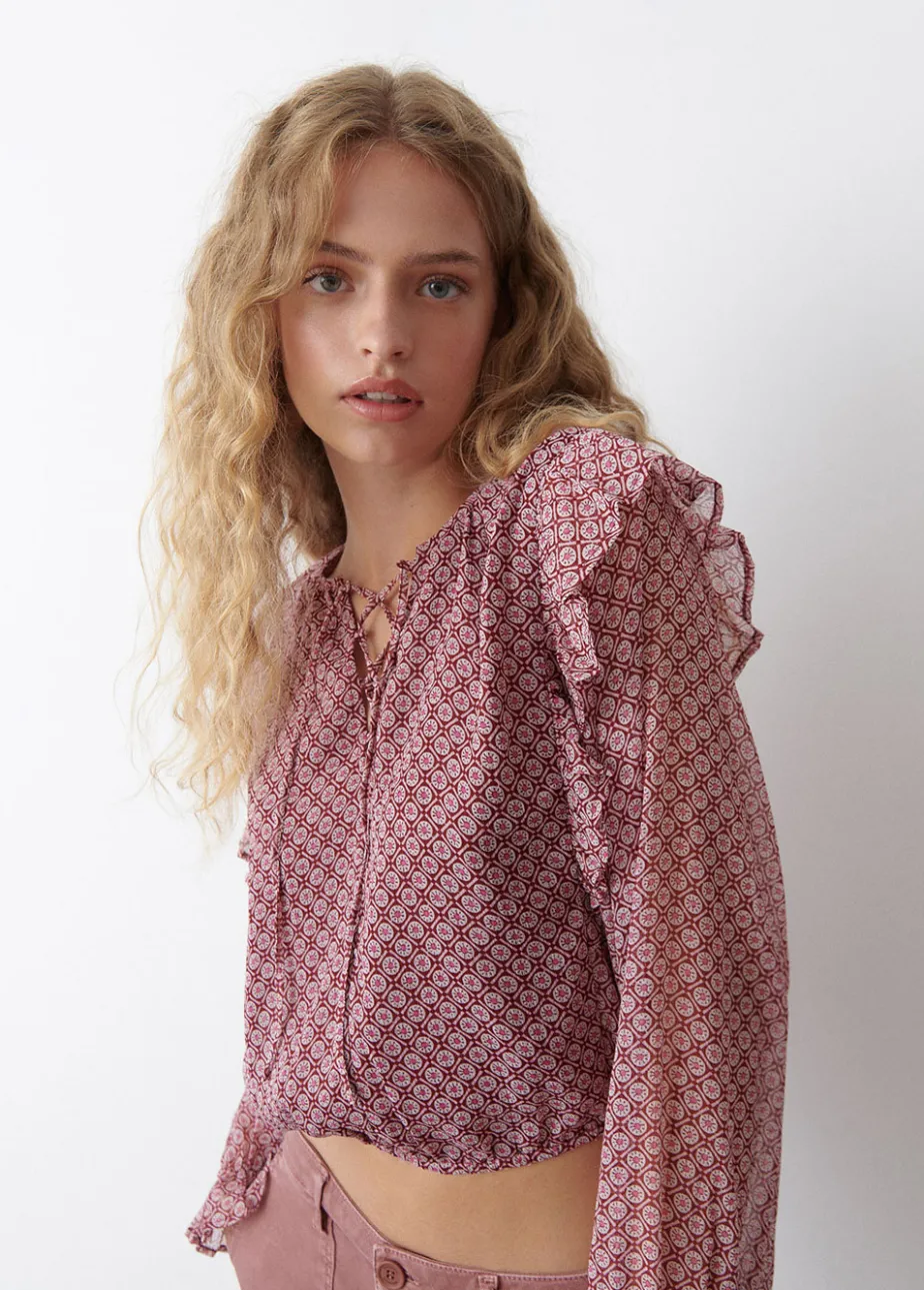 Mujer Brownie Spain Camisas Y Blusas-Blusa Corta