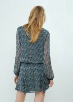 Mujer Brownie Spain Camisas Y Blusas-Blusa Corta Botones Estampado