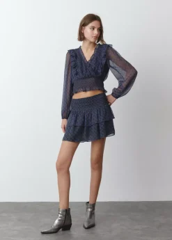 Mujer Brownie Spain Camisas Y Blusas-Blusa Cruzada Volantes