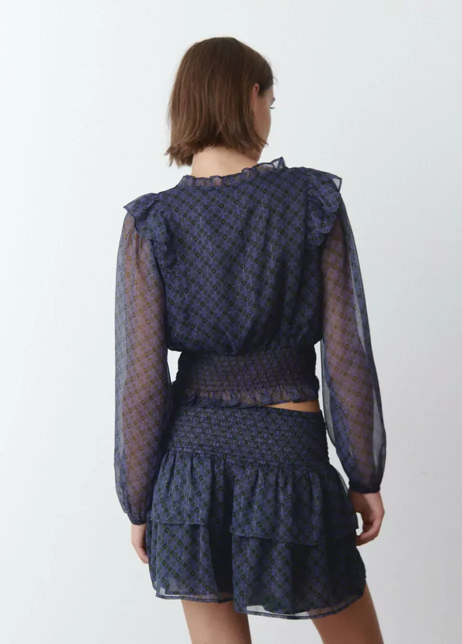 Mujer Brownie Spain Camisas Y Blusas-Blusa Cruzada Volantes