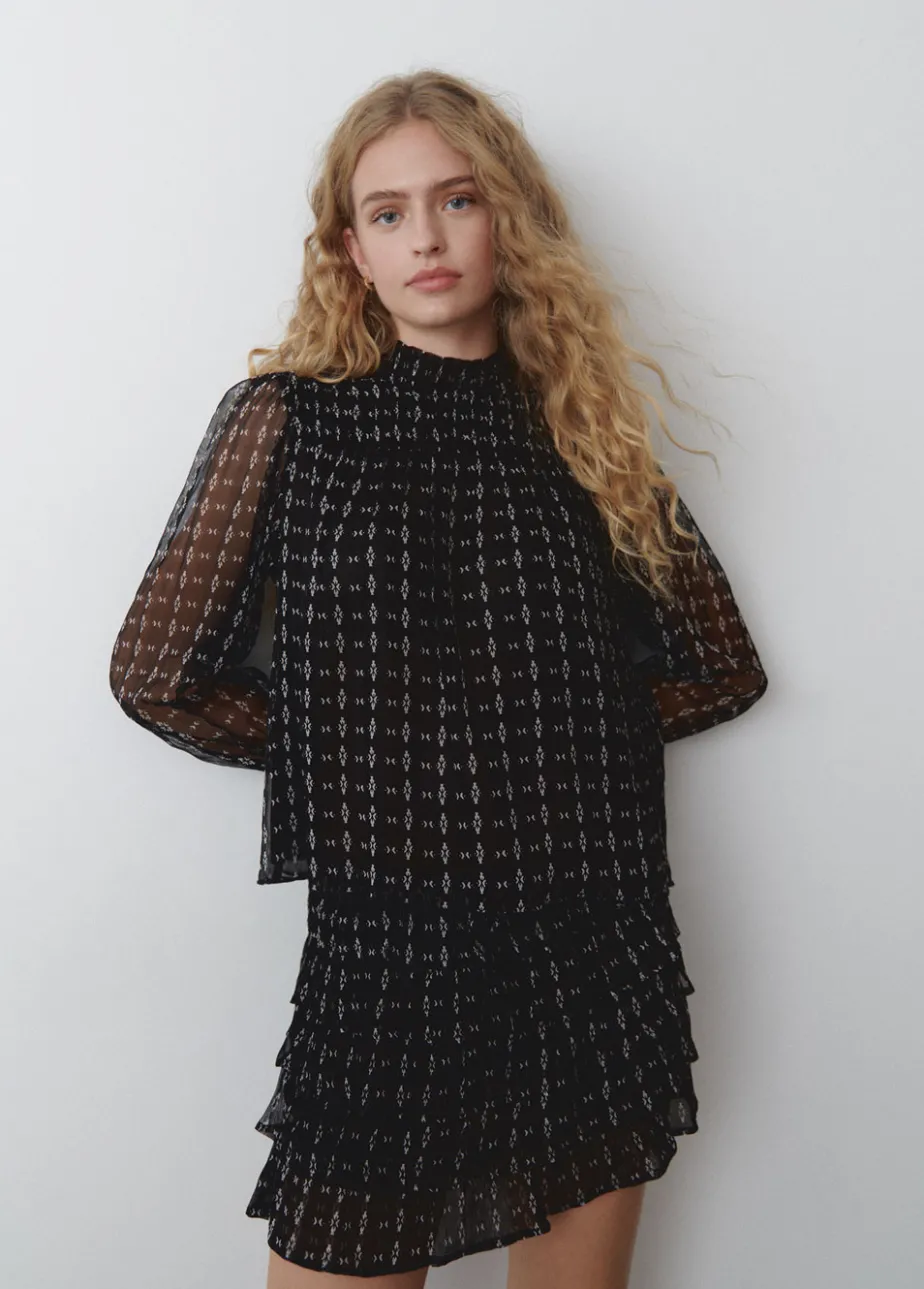 Mujer Brownie Spain Camisas Y Blusas-Blusa Cuello Alto