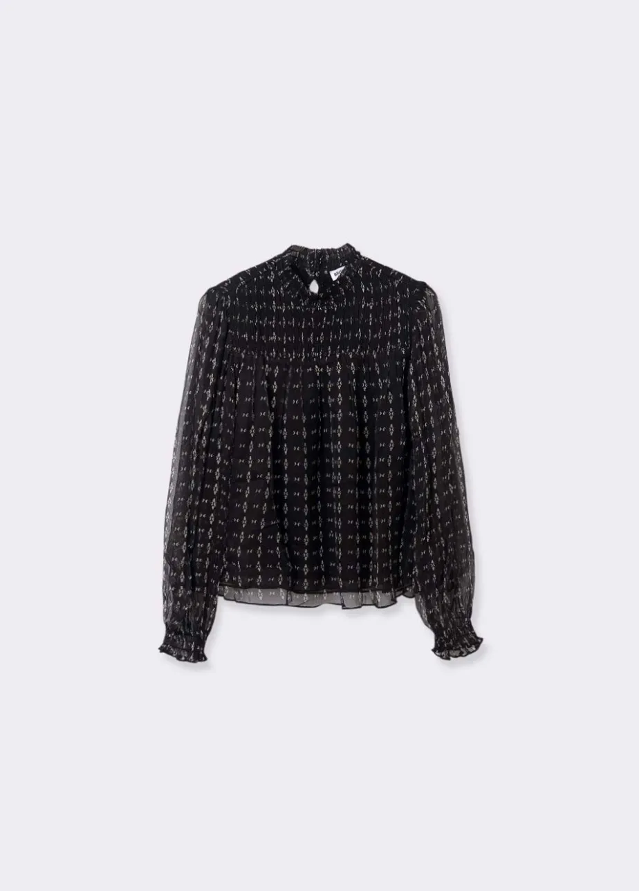 Mujer Brownie Spain Camisas Y Blusas-Blusa Cuello Alto