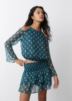 Mujer Brownie Spain Camisas Y Blusas-Blusa Hombro Descubierto Ikat