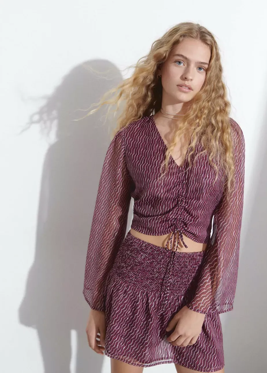 Mujer Brownie Spain Camisas Y Blusas-Blusa Mangas Volumen Lace Up