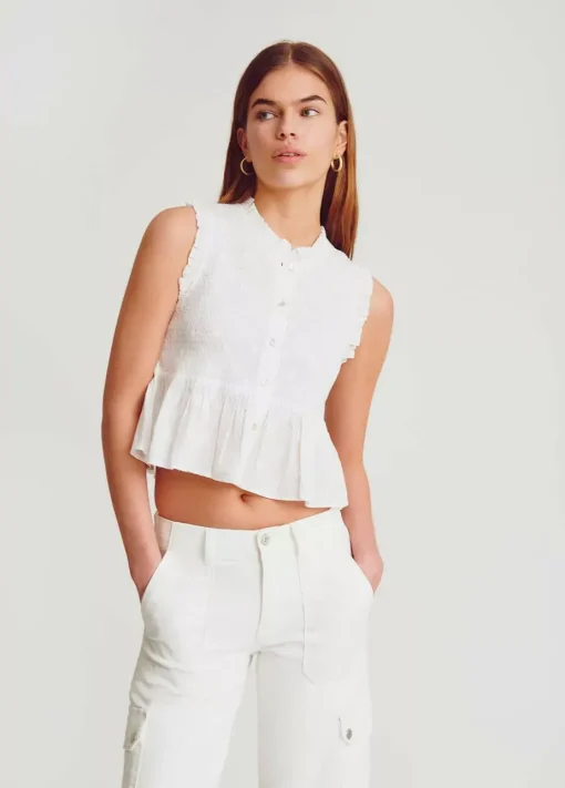 Mujer Brownie Spain Camisas Y Blusas-Blusa Smock Sin Mangas