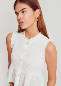 Mujer Brownie Spain Camisas Y Blusas-Blusa Smock Sin Mangas