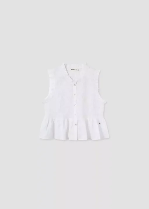 Mujer Brownie Spain Camisas Y Blusas-Blusa Smock Sin Mangas