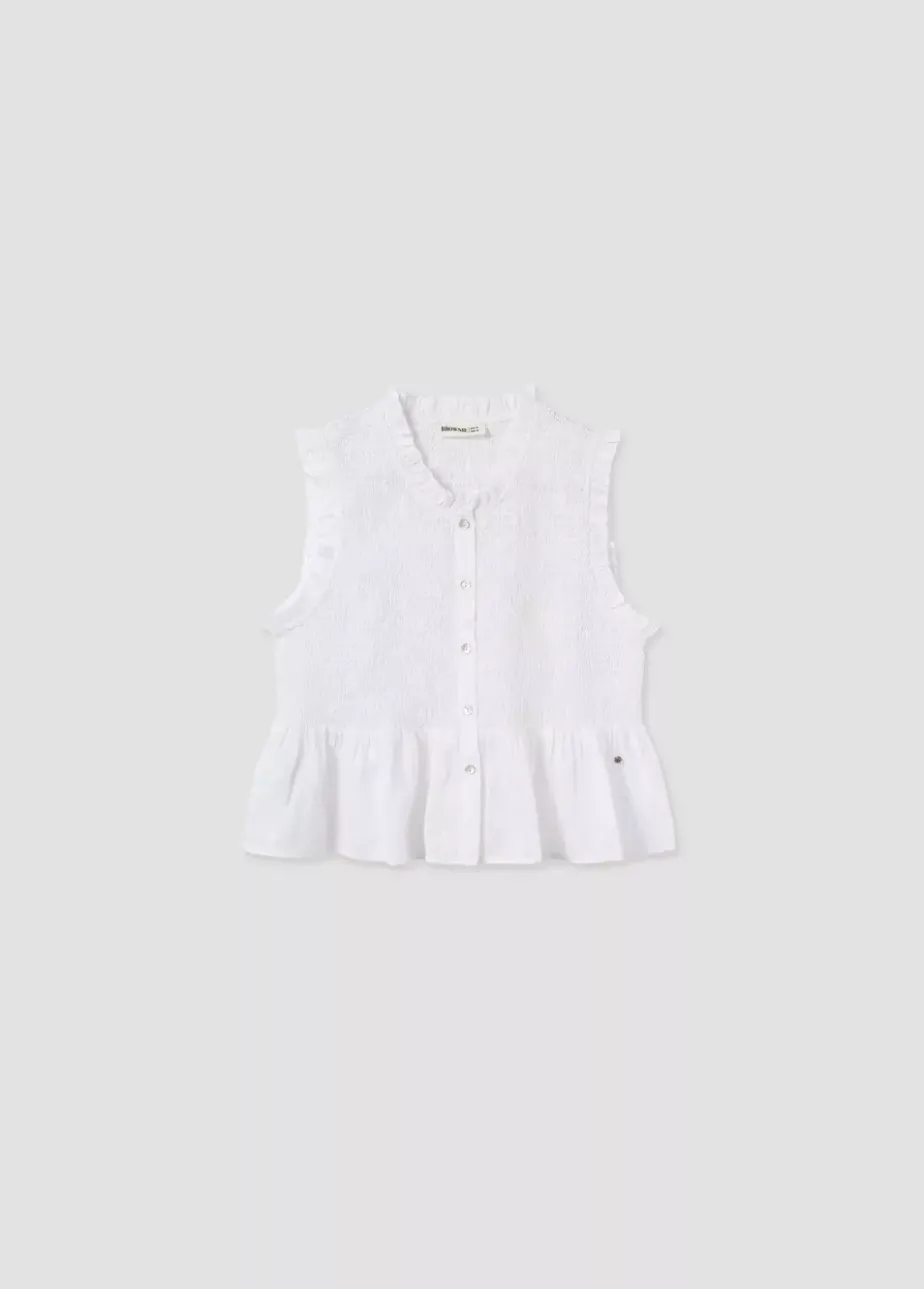 Mujer Brownie Spain Camisas Y Blusas-Blusa Smock Sin Mangas