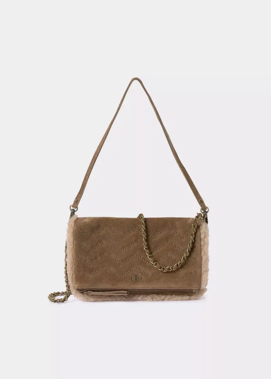 Mujer Brownie Spain Bolsos-Bolso Doblefaz Acolchado Tachas Piel
