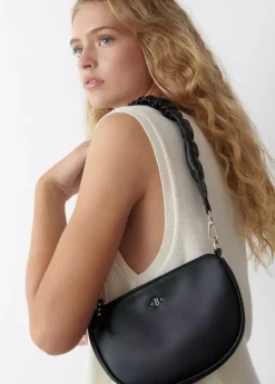 Mujer Brownie Spain Bolsos-Bolso Media Luna Asa Arrugada