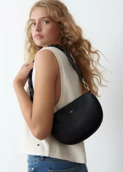 Mujer Brownie Spain Bolsos-Bolso Media Luna Asa Arrugada