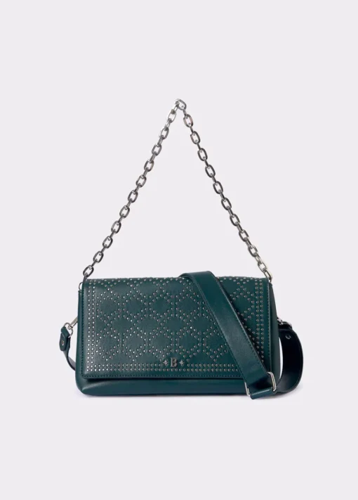 Mujer Brownie Spain Bolsos-Bolso Mediano Solapa Tachas