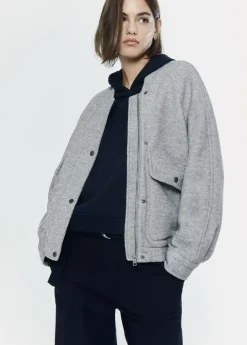 Mujer Brownie Spain Abrigos Y Chaquetas-Bomber Bolsillos Delanteros Con Lana