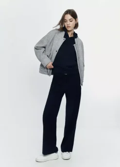 Mujer Brownie Spain Abrigos Y Chaquetas-Bomber Bolsillos Delanteros Con Lana