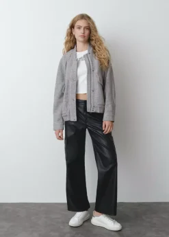 Mujer Brownie Spain Abrigos Y Chaquetas-Bomber Bolsillos Delanteros Con Lana
