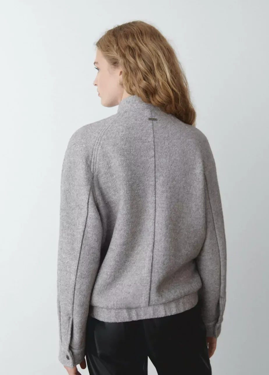 Mujer Brownie Spain Abrigos Y Chaquetas-Bomber Bolsillos Delanteros Con Lana