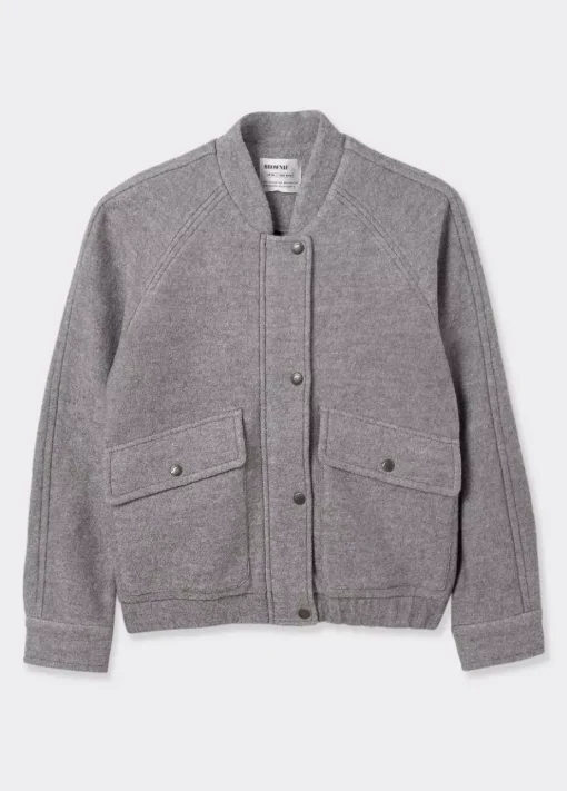 Mujer Brownie Spain Abrigos Y Chaquetas-Bomber Bolsillos Delanteros Con Lana