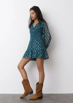 Mujer Brownie Spain Zapatos-Bota Cowboy Estrellas Piel