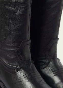 Mujer Brownie Spain Zapatos-Bota Cowboy Pespuntes