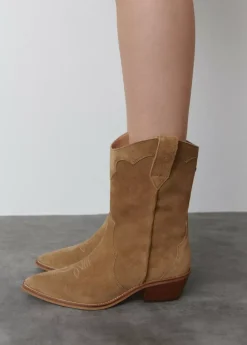 Mujer Brownie Spain Zapatos-Bota Cowboy Piezas Lisa