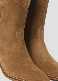 Mujer Brownie Spain Zapatos-Bota Cowboy Piezas Lisa
