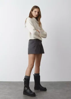 Mujer Brownie Spain Zapatos-Bota Motera Hebillas