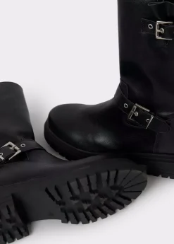 Mujer Brownie Spain Zapatos-Bota Motera Hebillas