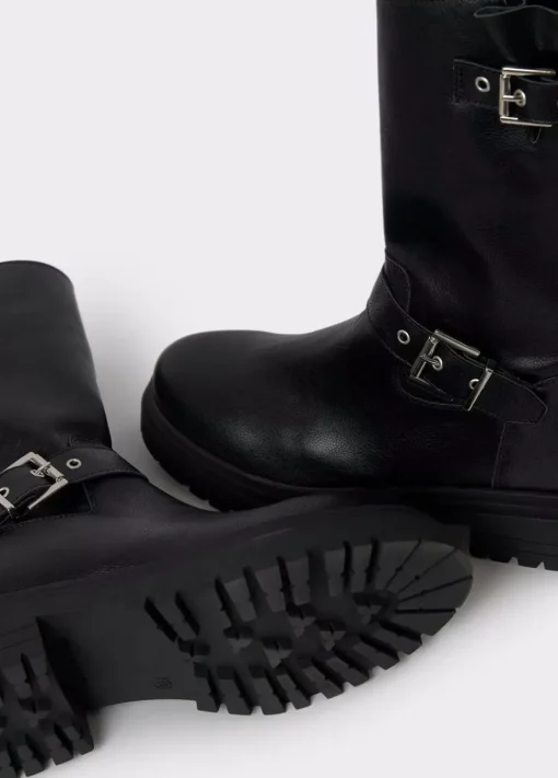 Mujer Brownie Spain Zapatos-Bota Motera Hebillas