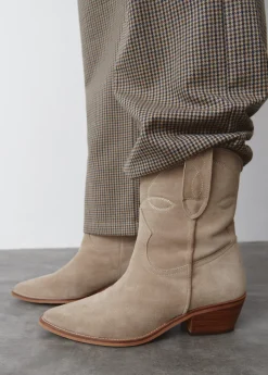 Mujer Brownie Spain Zapatos-Botin Cowboy Bordado