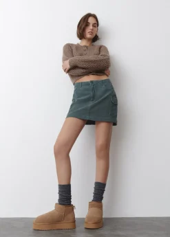 Mujer Brownie Spain Zapatos-Botin Plataforma Pelo