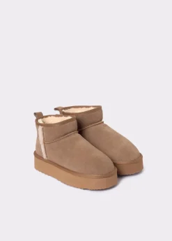 Mujer Brownie Spain Zapatos-Botin Plataforma Pelo