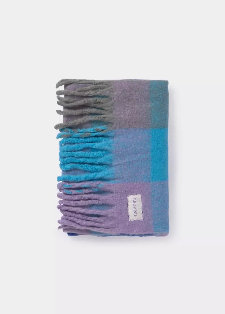 Mujer Brownie Spain Otros Accesorios-Bufanda Gruesa Cuadros Flecos