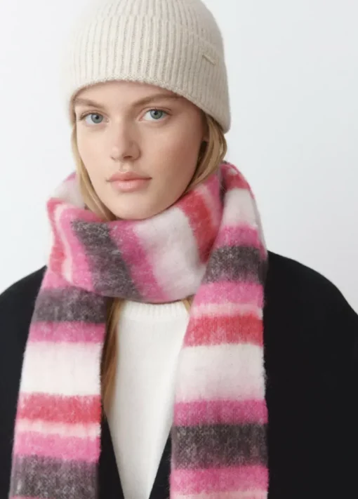 Mujer Brownie Spain Otros Accesorios-Bufanda Gruesa Estrecha Rayas Flecos
