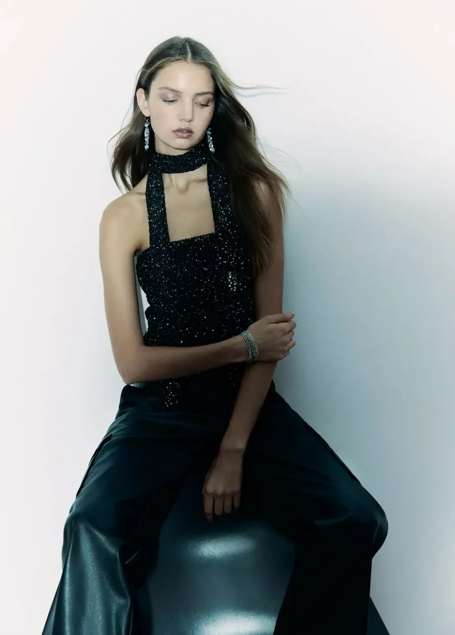 Mujer Brownie Spain Otros Accesorios-Bufanda Lentejuelas Fiesta Negro