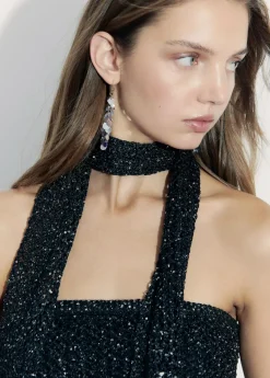 Mujer Brownie Spain Otros Accesorios-Bufanda Lentejuelas Fiesta Negro