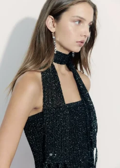 Mujer Brownie Spain Otros Accesorios-Bufanda Lentejuelas Fiesta Negro