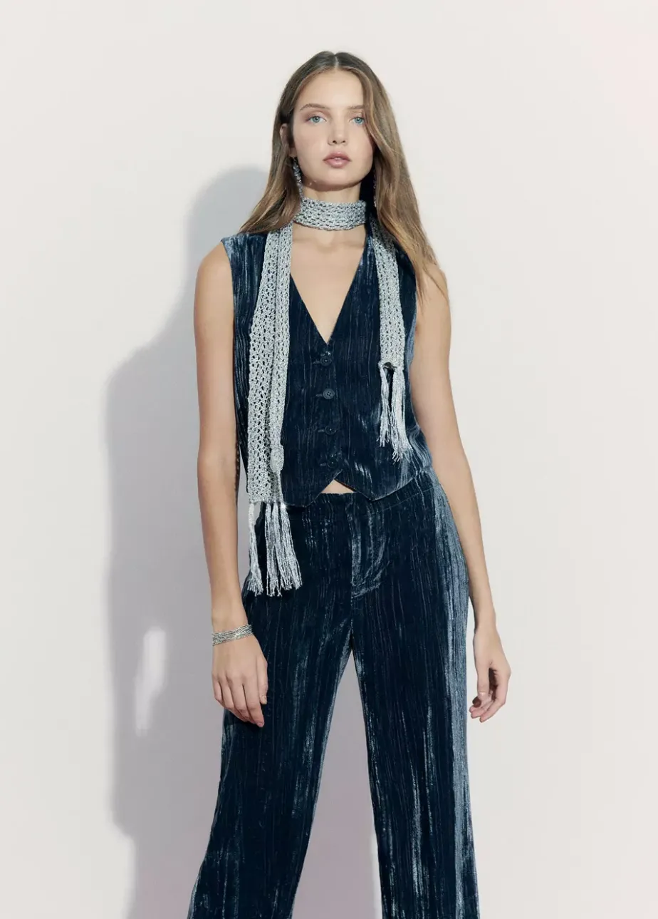 Mujer Brownie Spain Otros Accesorios-Bufanda Lentejuelas Fiesta Plata