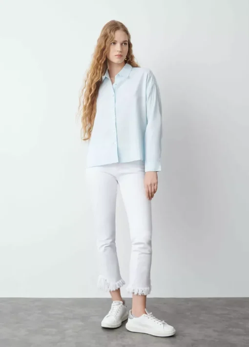 Mujer Brownie Spain Camisas Y Blusas-Camisa Basica Celeste
