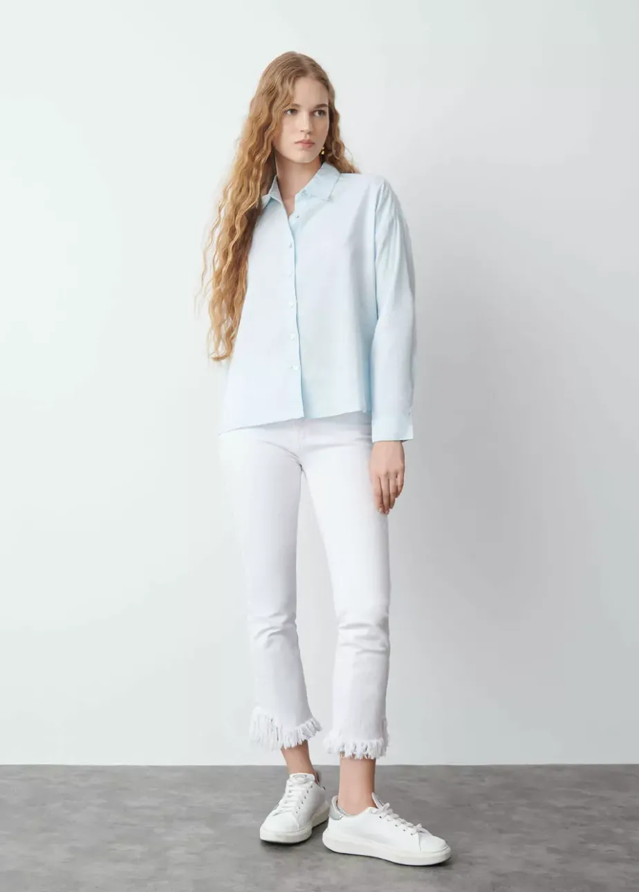 Mujer Brownie Spain Camisas Y Blusas-Camisa Basica Celeste
